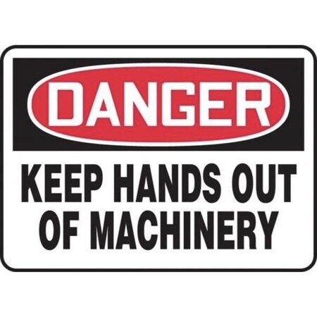 Accuform OSHA DANGER SAFETY SIGN KEEP HANDS MEQM052XL MEQM052XL